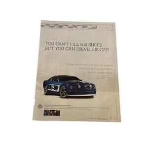 Ford Saleen Mustang Dan Gurney 2008 Blue Vintage Car Print Ad Roger Keeney